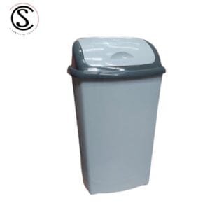 Basurero plastico tapa vaivén 30 litros ovalado
