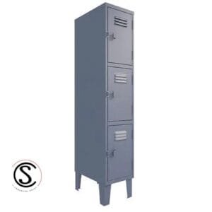 Lockers Metalico Nacional 1 Cuerpo 3 Puertas