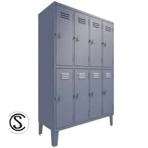 Lockers Metalico Nacional 4 Cuerpos 8 Puertas